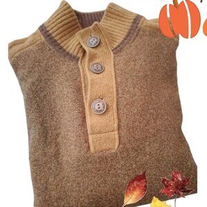 XXL🍂Men's Marlboro classics (MCS) Brown Brandy Wool Blend Sweater Pullover